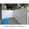 divisorio ufficio ad angolo in pvc