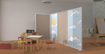 pareti mobili per aule scolastiche
