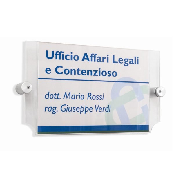 targa a5 orizzontale da parete