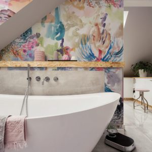 carta da parati da bagno