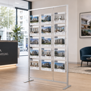 espositore vetrina agenzia immobiliare