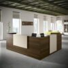 bancone reception ad angolo