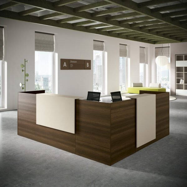bancone reception ad angolo