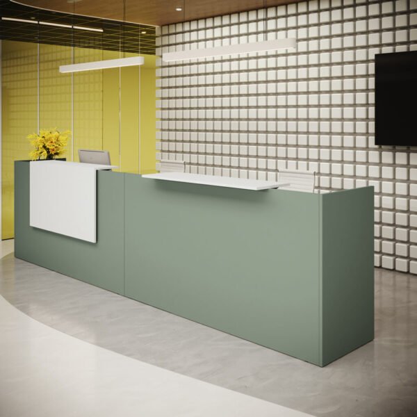 desk reception moderno per studio professionale