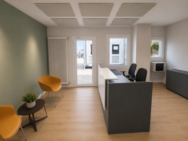 Bancone reception su misura
